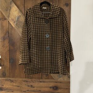 Habitat Brown & Black Houndstooth Jacket